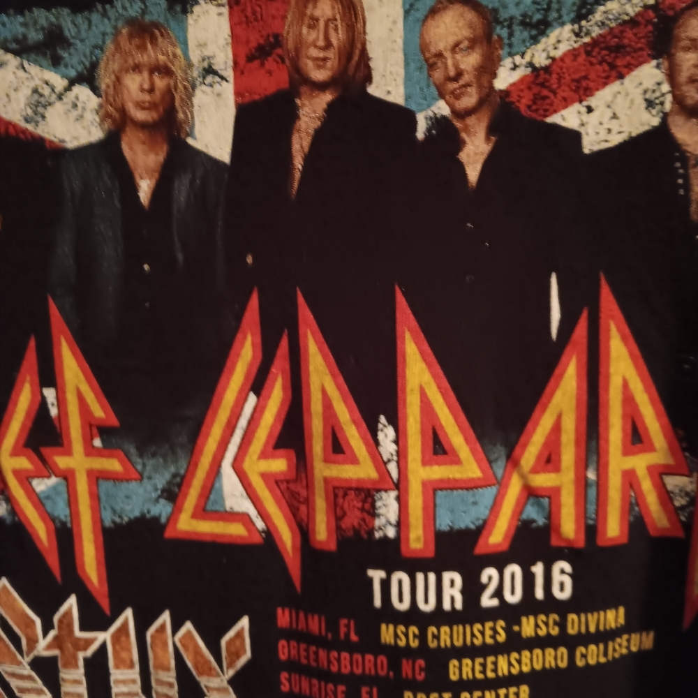 DEF LEPPARD  STYX  2016 TOUR VINTAGE.  NEW CONDITION